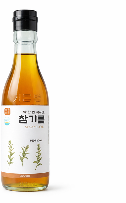 해든마루 통참깨 저온압착 참기름, 300ml, 1개