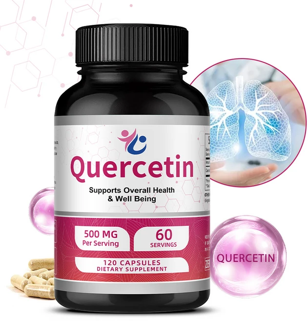 케르세틴 캡슐 500mg - 심혈관 건강 항염증 및 면역반응 개선에 도움을 주는 식물 유래 플라보노이드 120캡슐, 1개, 120회분 - 쿠팡