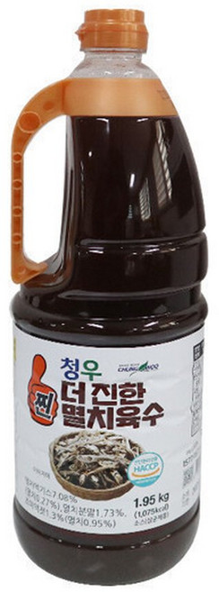 청우 더 진한멸치육수1.95kg, 1개, 1.95kg