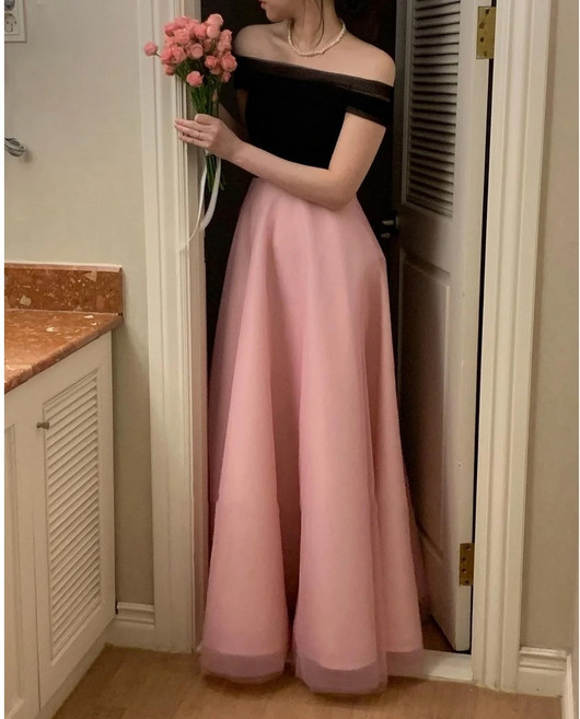 한복 스타일 튜브탑 새틴 드레스 원피스 (생일파티/약혼식/혼인신고/스몰웨딩/이브닝드레스) E-007