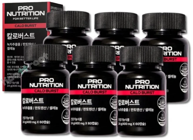PRONUTRITION 정품 칼로버스트, 60정, 6개 - 쿠팡