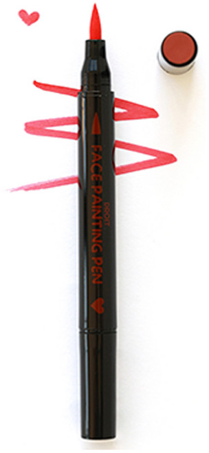 드로잇 페이스페인팅 펜 스탬프 낱개, 레드