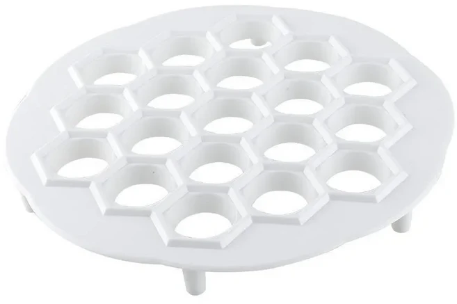 라비올리 메이커 패티 반죽 만들기 프레스 Manti 금형 Pelmeni 파스타 만두 주방 도구 요리 DIY 19 홀, 01 1pc, 1개