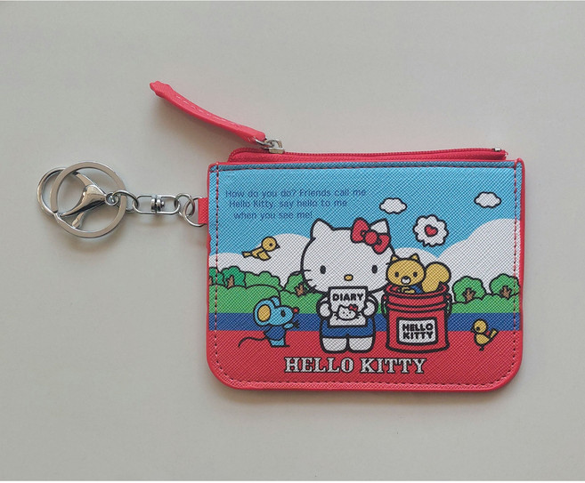 헬로키티 카드지갑 교통카드 케이스 동전지갑