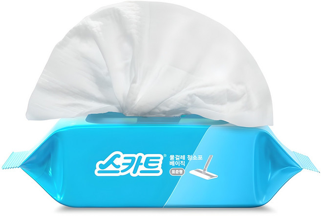 스카트 물걸레 청소포 베이직 30매, 1개