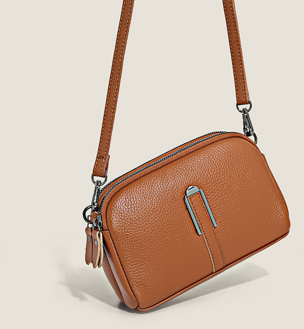 메이푸이 천연소가죽 여성 데일리 미니 크로스백 A9