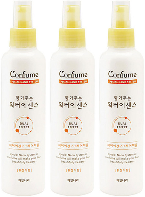 과일나라 컨퓸 향기주는 워터에센스 흰장미향, 252ml, 3개