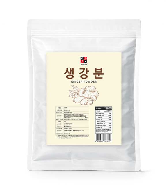 오케이 생강분말 가루, 1kg, 1개