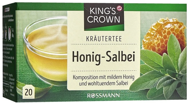 로스만 킹스 크라운 허브티 허니 세이지 20티백, 20개입, 1개 - 쿠팡