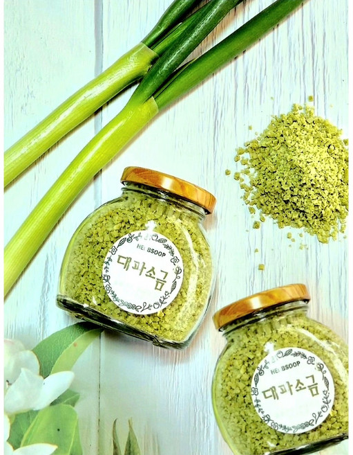 대파소금 세트 (대용량 숯불구이 캠핑바베큐 고기구이 고기양념 생선구이 양념기름장 결혼답례품), 2개, 200g