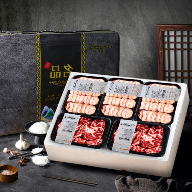 [목장한우] 무항생제 보신세트 4호우족1kgx3팩 잡뼈1kgx2팩, 단품