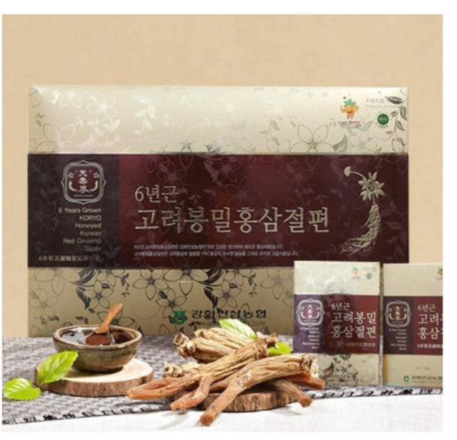 [강화인삼농협] 6년근 강화봉밀 홍삼 절편, 10개, 20g