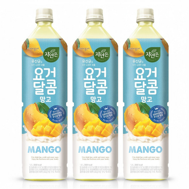 웅진 자연은 요거달콤 망고, 1.5L, 10개