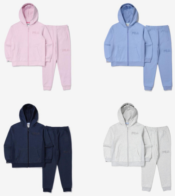 휠라키즈 FILA 후드집업 셋업 상하세트 FK2FSF1101X