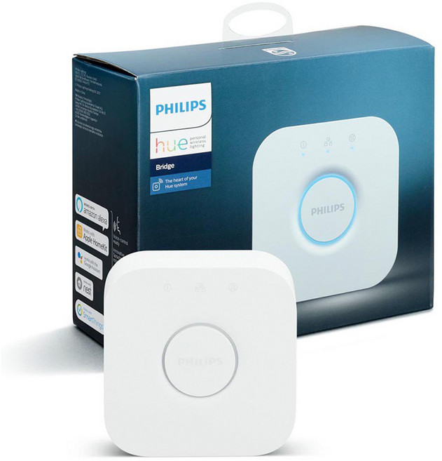 [ PHILIPS 코리아 공식판매점 ] 필립스 HUE 4.0 브릿지 휴 조명 전구 블루투스 제어