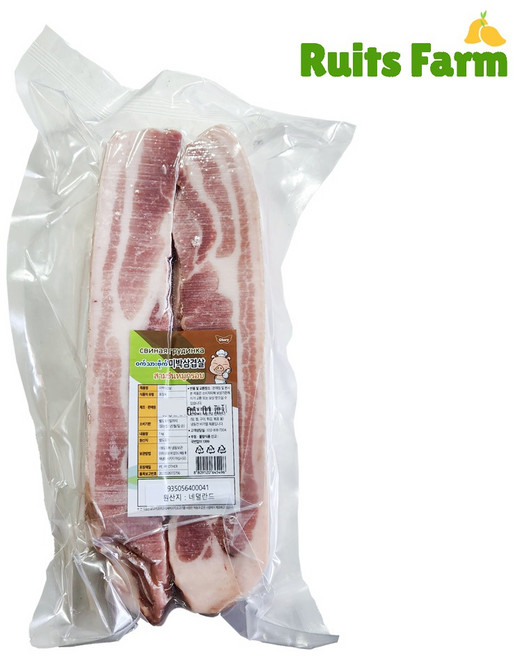 [루츠팜] 냉동 미박삼겹살 1kg 냉동삼겹살 미박 삼겹살