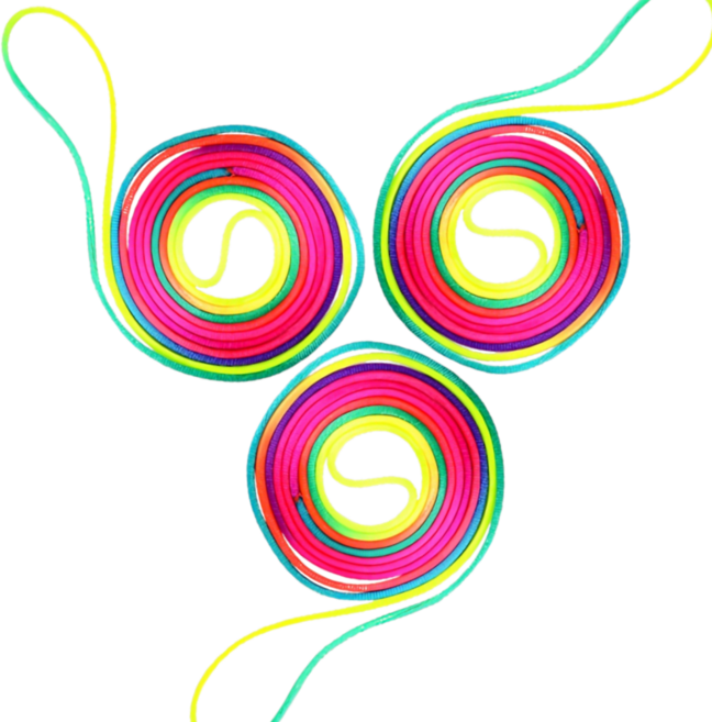 레어템 레인보우 실뜨기 실, 3개, 혼합색상