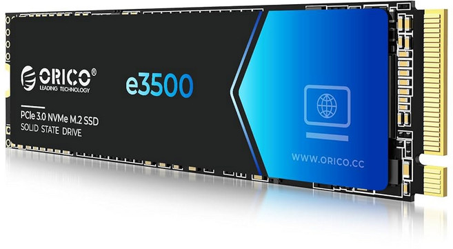 ORICO 2TB NVMe SSD PCIe 4.0 - 최대 7400MB/s M.2 2280 4.0X4 내장 솔리드 스테이트 드라이브 빠른 열 방출 게이머 및 크리에이터를 위한, 512GB, PCIe 3.0 3500MB/s - e3500