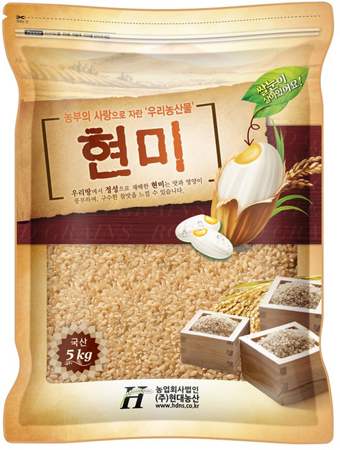 현대농산 국산 현미 5kg, 1개