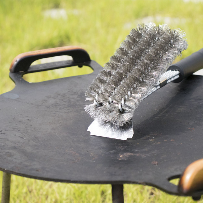 bbq 그리들 석쇠 브러쉬 화로대 청소 세척 솔, 와이드