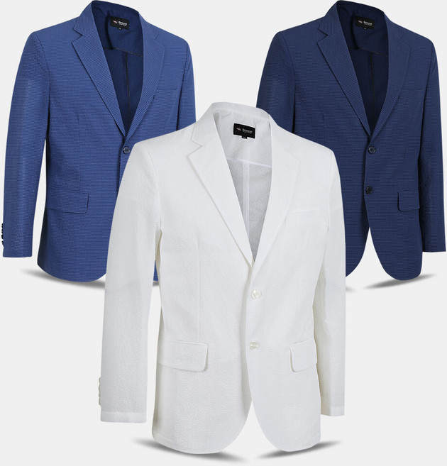 남성 쿨 시어서커 신사 콤비자켓 BN06 중년 봄 여름