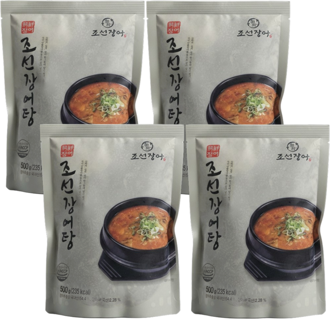 조선장어 국내산 민물 장어탕, 4개, 500g