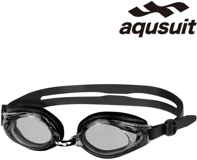 국내생산 아퀴스트 김서림방지 안티포그 수경 성인 아동 어린이 초등 물안경 실내수영장 생존수영용품 TG-1510, 블랙, 1개