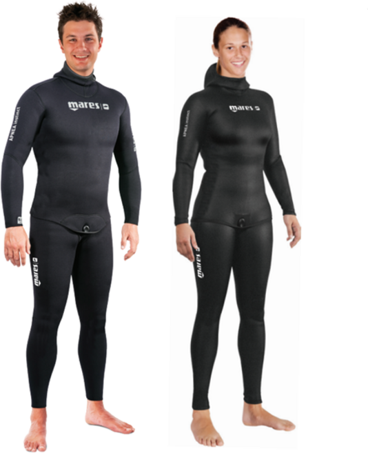 마레스 인스팅트 3mm 투피스 슈트 스킨 스쿠버 프리 다이빙 스노쿨링 잠수복 겨울, 여성