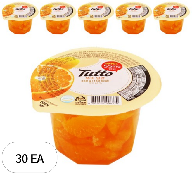 뚜또 밀감 푸딩, 230g, 30개