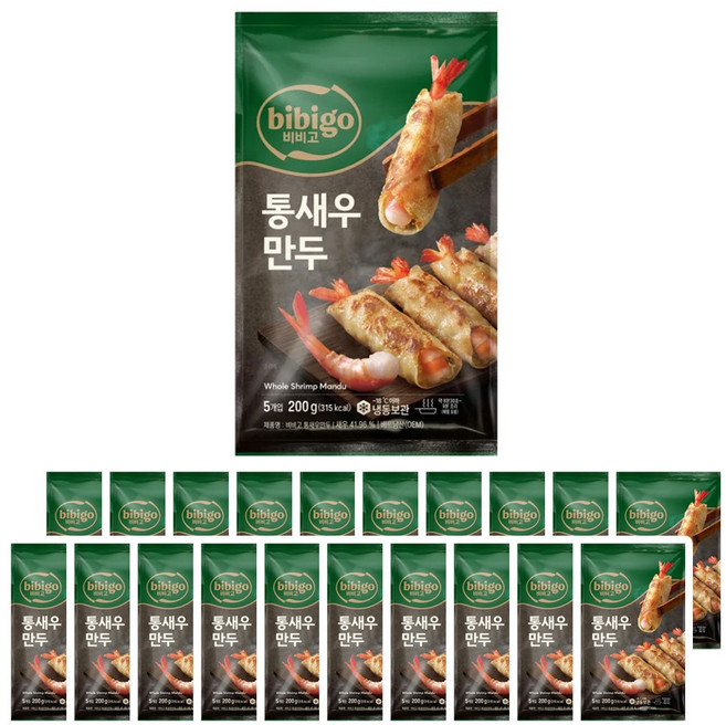 CJ 비비고 통새우만두, 20개, 200g