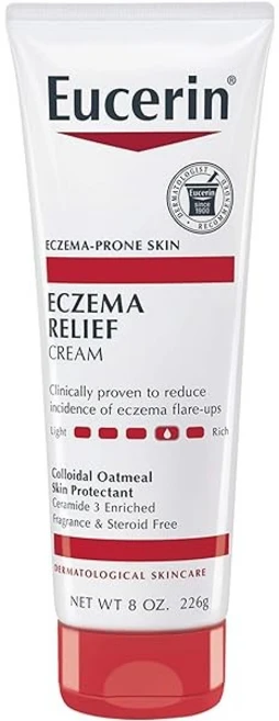 유세린 릴리프 바디 크림 226g 3팩 Eucerin Eczema Relief Cream 8 oz. Tube (Pack of 3), 1개 - 쿠팡