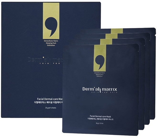 더멀매트릭스 페이셜 더멀케어 마스크팩, 4개입, 1개
