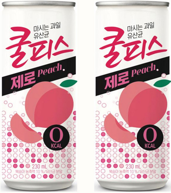 동원 쿨피스 제로 복숭아, 230ml, 30개
