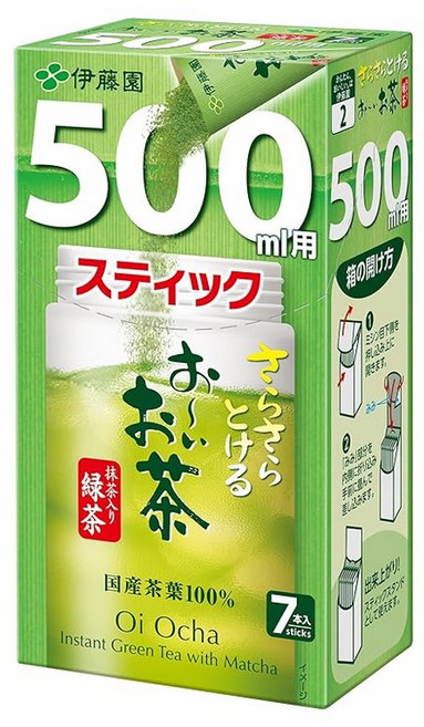 이토엔 오이차 녹차 보송보송 스틱 500ml용 3.5g×7개 분말, 1g, 1개, 1개입
