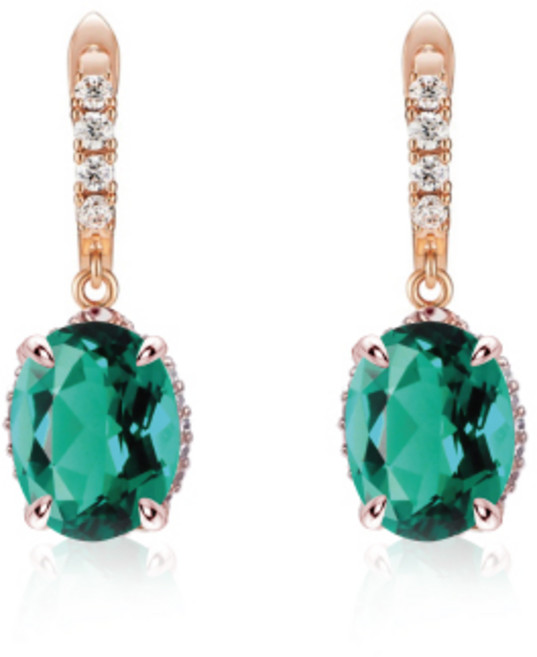 [혜성 주얼리] 루이즈 에메랄드 귀걸이