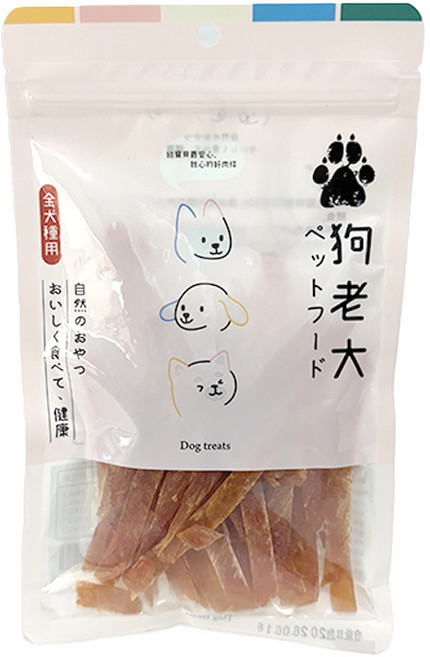 狗老大 寵物零食 100%台灣製, 100g, 1個, 照燒雞腿肉絲