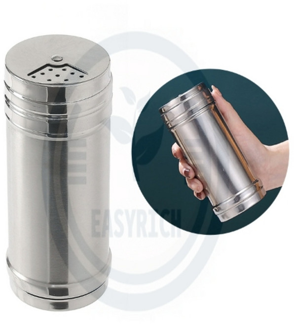 포근한잡화점 올스텐 양념통 2p세트 400ml 스테인리스양념통 카페파우더통