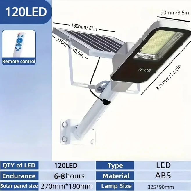 차고 정원 벽 램프용 강력한 야외 태양광 가로등 357LED 6500K IP65 방수 4000 mah, 01 3000mAh