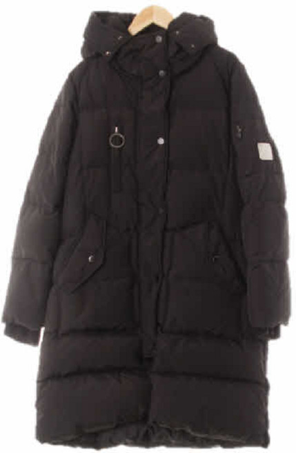 6793 에고이스트 블랙 덕다운 O링지퍼롱패딩 [85-90-160]