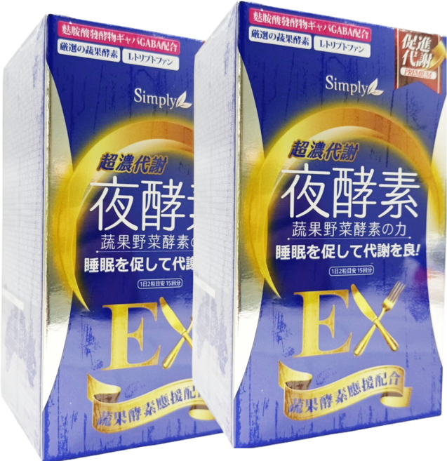 Simply 新普利 超濃代謝夜酵素錠EX, 30顆, 600mg, 2盒