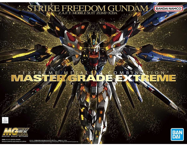 BANDAI NAMCO MGEX 1/100 STRIKE FREEDOM GUNDAM 攻擊自由鋼彈, 1個, 本體 (不含配件)
