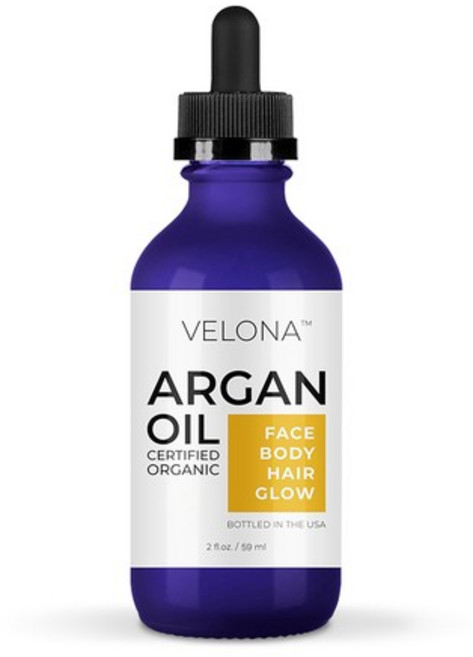 아르간 오일 59ml USDA 유기농 100% 천연 모로칸 비정제 냉압착 헤어 추천, 1개