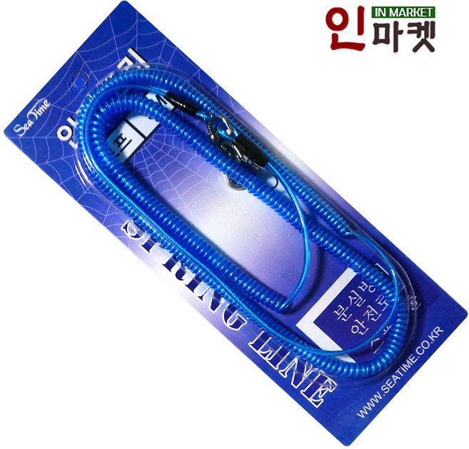 씨타임 분실방지 스프링줄 파란색 안전고리 공구걸이, 스프링줄(파란색) 1M, 1개