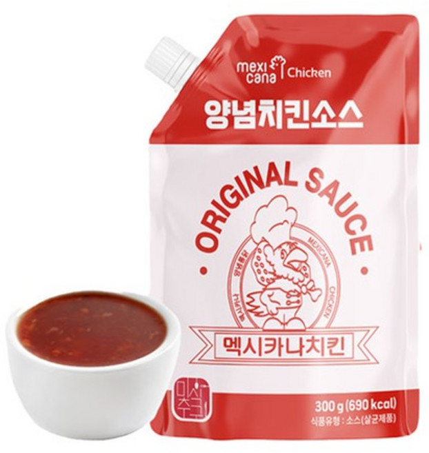 멕시카나 양념치킨소스 300g (일반/매운맛), 01.멕시카나 양념치킨소스 300g, 1개