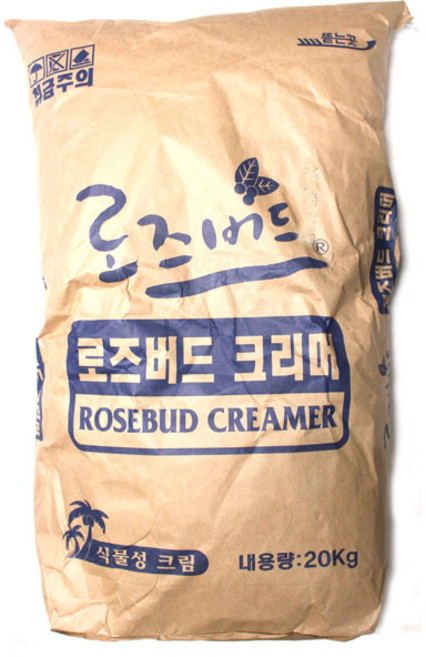 로즈버드크리머 식물성 크림 20키로 유청분말 커피 미숫가루 율무차 등 커피자판기 무인카페, 1개, 20kg