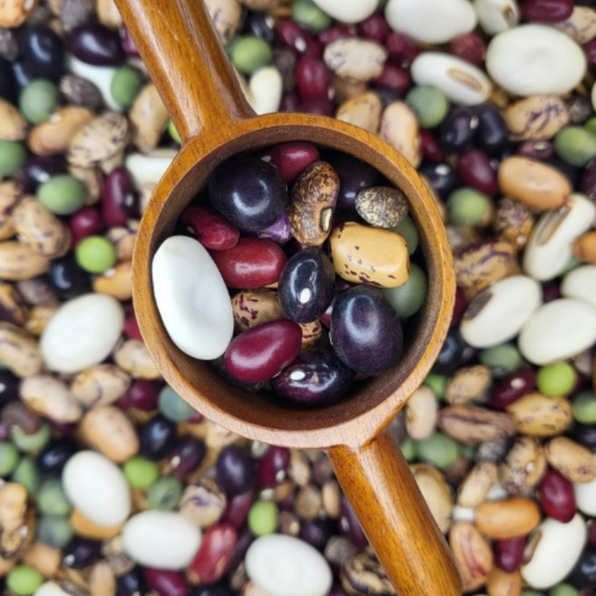 농랑부랑 충청도 오색 혼합콩 혼합콩 7종 강낭콩 호랑이콩 밤콩 울타리콩 작두콩 700g 2봉지 1.4kg, 1개