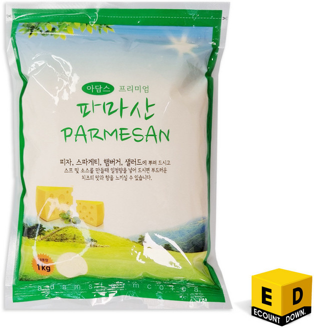 아담스 프리미엄 파마산 치즈가루, 1kg, 3개