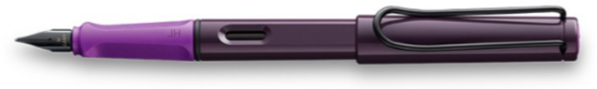 LAMY 사파리 만년필, EF, 바이올렛 블랙베리