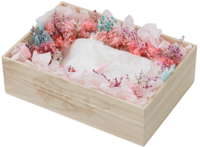 특수 오동나무 꽃관 장례용품 애완동물 강아지 안락사 반려동물 최고급관 매장용 화장용, 1개