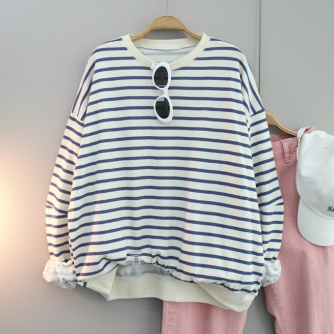 달콩 여성 빅사이즈 봄신상 긴팔 벌룬단가라오버핏맨투맨